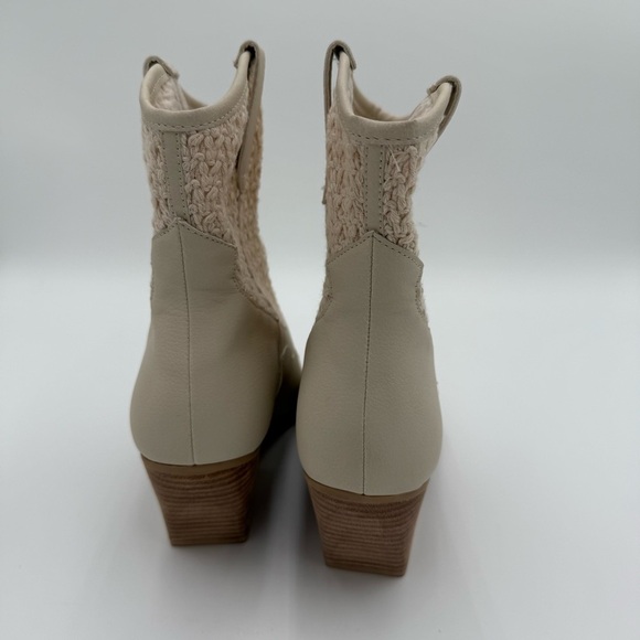 Dolce Vita Lacie Crochet Knit‎ Western High Heeled Ankle Boots Booties 10 NWOT - Picture 6 of 9